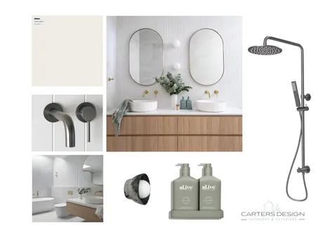 Brown / Hutchinson Guest Bathroom V2 Interior Design Mood Board by Shazwa12 on Style Sourcebook