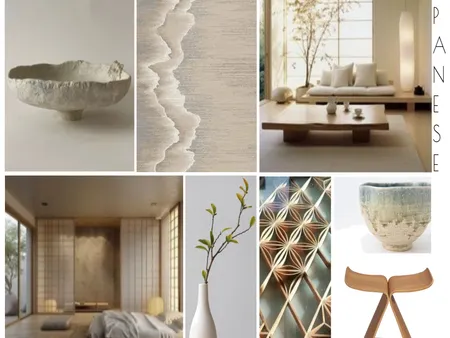 SOFT JAPANESE DESIGN STYLE BOARD Interior Design Mood Board by Anneke Nomura on Style Sourcebook