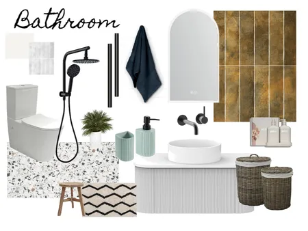 Sample Board - Bathroom Interior Design Mood Board by bekaclaire213@gmail.com on Style Sourcebook