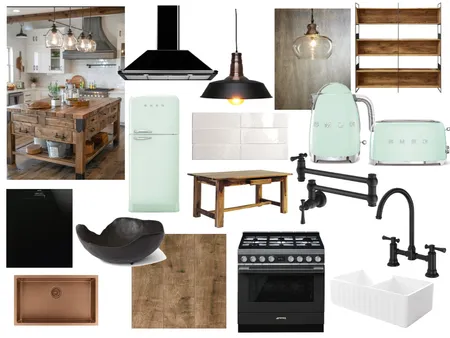 Modern Farmhouse Kitchen Interior Design Mood Board by CGray12 on Style Sourcebook