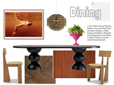 Dining Interior Design Mood Board by Milly Jennings on Style Sourcebook
