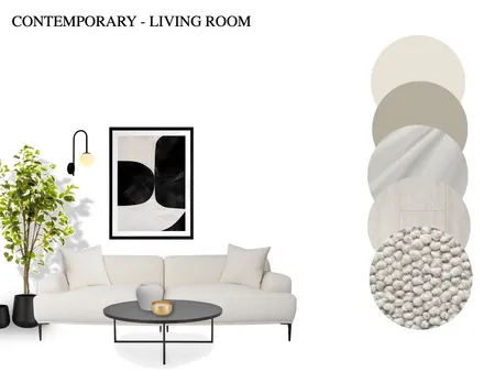 CONTEMPORARY LIVING SPACE Interior Design Mood Board by chloewalker41@yahoo.com on Style Sourcebook