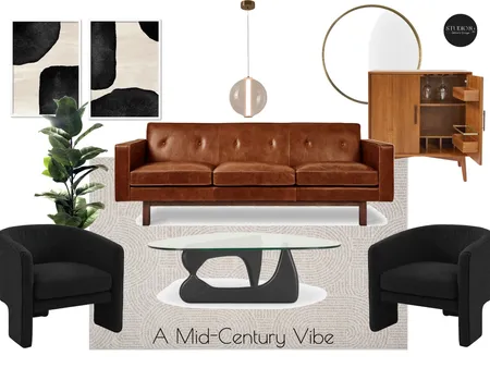 A Mid-Century Vibe Interior Design Mood Board by Studio 82 on Style Sourcebook