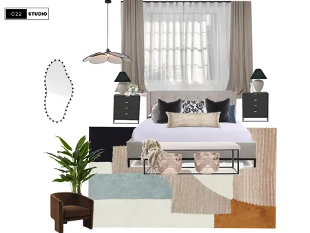 Contemporary bedroom Interior Design Mood Board by C22 Studio on Style Sourcebook