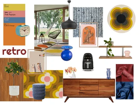 Retro Design Interior Design Mood Board by maddiepatino on Style Sourcebook