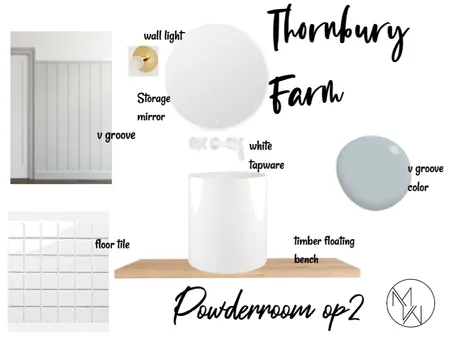 powder room thornbury farm Interior Design Mood Board by melw on Style Sourcebook