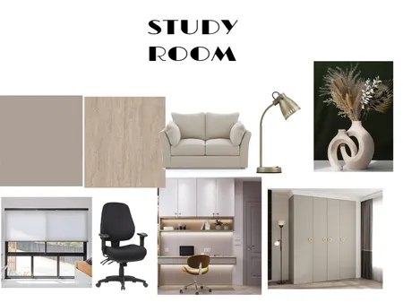 zundal STUDY ROOM Interior Design Mood Board by Jaya kishanchandani on Style Sourcebook