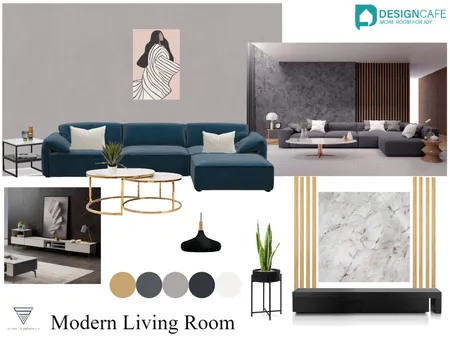 Modern Theme Living Room Interior Design Mood Board by harshada on Style Sourcebook