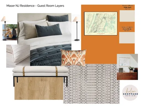 Maser NJ Residence - Guest Room V1 Interior Design Mood Board by Helen Sheppard on Style Sourcebook