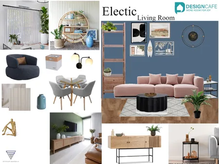 Electic Living Room Interior Design Mood Board by harshada on Style Sourcebook