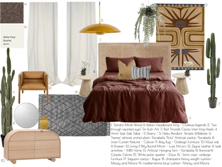 Module 11 Client Master Bedroom Interior Design Mood Board by FORD INTERIORS on Style Sourcebook