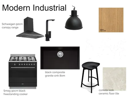 Modern Industrial Kitchen Interior Design Mood Board by michton on Style Sourcebook