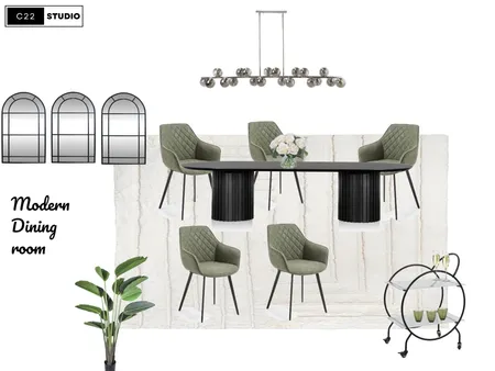 Modern dining room Interior Design Mood Board by C22 Studio on Style Sourcebook