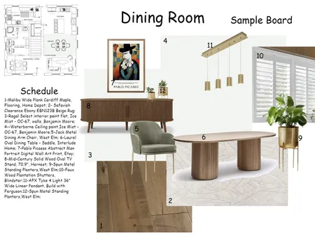 Dining Room - Sample Board Interior Design Mood Board by vitoriaminniti on Style Sourcebook