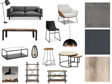 INDUSTRIAL Interior Design Mood Board by santimelazzini on Style Sourcebook