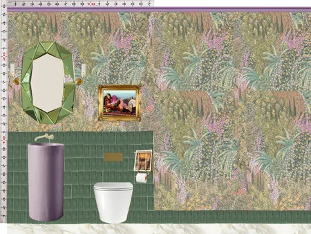 Powder Room Scale Design Green Interior Design Mood Board by dl2407 on Style Sourcebook