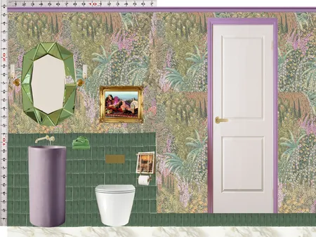 Powder Room Scale Design Green Interior Design Mood Board by dl2407 on Style Sourcebook