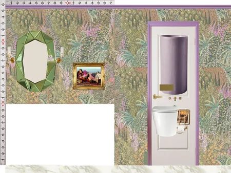 Powder Room Scale Design Green Mixer Taps Interior Design Mood Board by dl2407 on Style Sourcebook