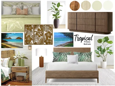 Module 10 Tropical Bedroom Interior Design Mood Board by afcastello on Style Sourcebook