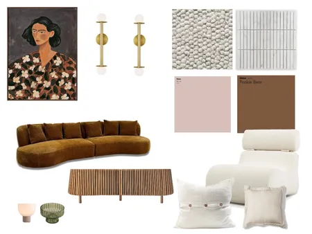 Living Room Retro Interior Design Mood Board by Studio Lili on Style Sourcebook