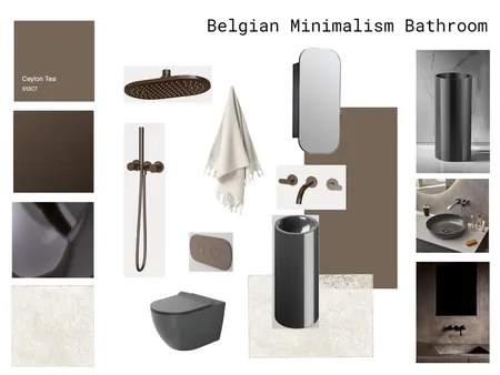 Belgian Minimal Bathroom Interior Design Mood Board by ebash23 on Style Sourcebook