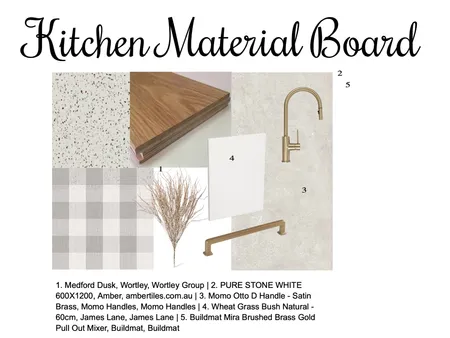 Kitchen material board Interior Design Mood Board by TRAMA on Style Sourcebook