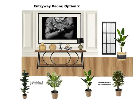 Catherine Madonsela's Residence- Entryway, Option 2 Interior Design Mood Board by Asma Murekatete on Style Sourcebook