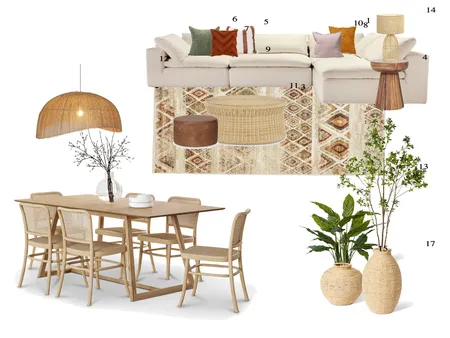 Bohemian Style - Option 1 product selection Interior Design Mood Board by Patricia Oguido on Style Sourcebook