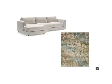 Living room with olive and lagoon blue rug living spaces Interior Design Mood Board by NikkiNite on Style Sourcebook