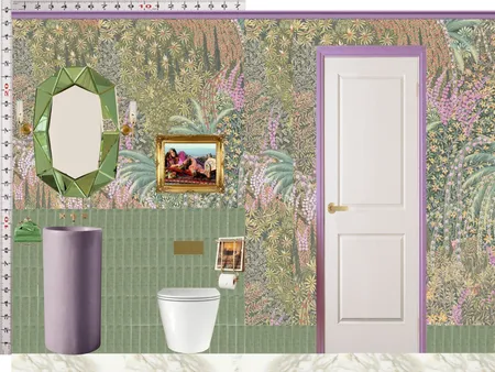 Powder Room Scale Design Green Mixer Taps Interior Design Mood Board by dl2407 on Style Sourcebook