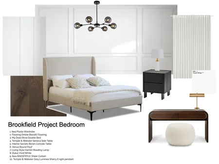 Brookfield Bedroom Interior Design Mood Board by Pase & Co Designs on Style Sourcebook