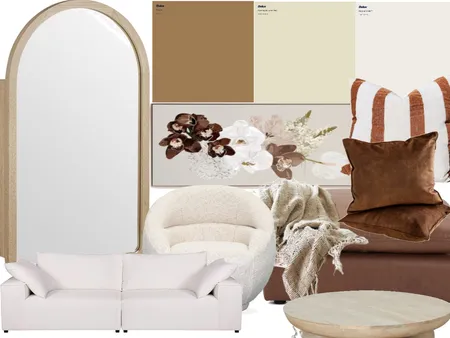 brown tone living room Interior Design Mood Board by tanyavinyu on Style Sourcebook