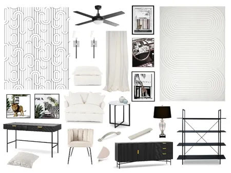 Monochrome Study Interior Design Mood Board by Sterlingrose on Style Sourcebook