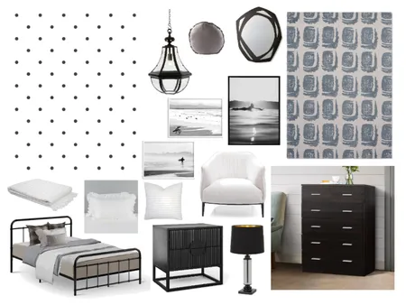 Monochrome Kids Bedroom Interior Design Mood Board by Sterlingrose on Style Sourcebook