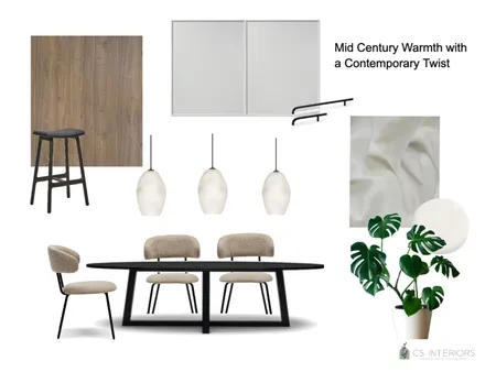 Mid Century Warmth with a Contemporary Twist Interior Design Mood Board by CSInteriors on Style Sourcebook