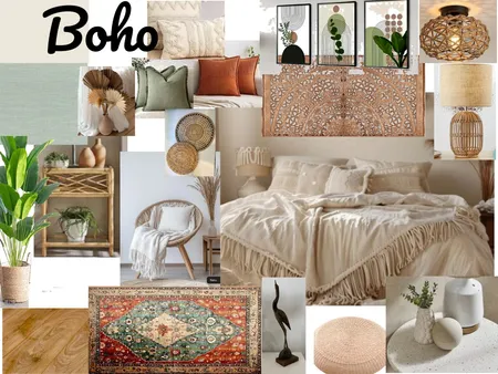 Boho bedroom Interior Design Mood Board by chantelle.mardi@gmail.com on Style Sourcebook