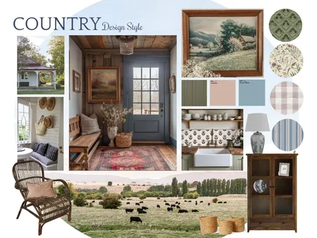 COUNTRY : Design Style Moodboard Interior Design Mood Board by Ivy Miles Styles on Style Sourcebook