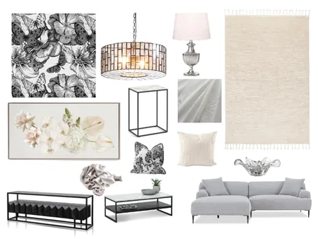 Monochrome Den Interior Design Mood Board by Sterlingrose on Style Sourcebook