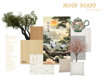 neo chinese Interior Design Mood Board by mirakhaterr on Style Sourcebook