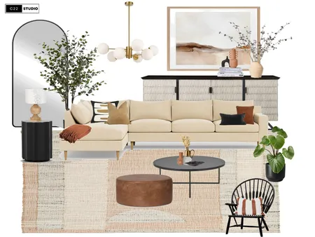 Modern Living room Interior Design Mood Board by C22 Studio on Style Sourcebook