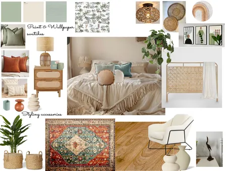 Boho bedroom V2 Interior Design Mood Board by chantelle.mardi@gmail.com on Style Sourcebook