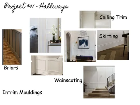 Project 941 - Wainscoting and Trims Interior Design Mood Board by jominnaclancy@gmail.com on Style Sourcebook