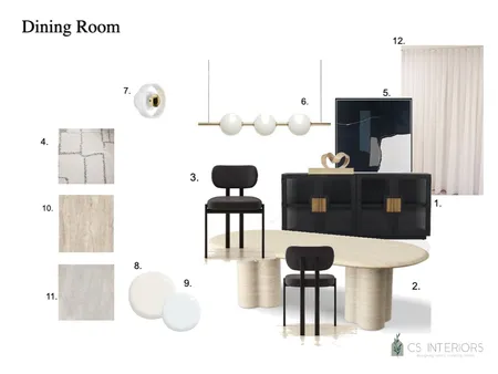 Leesa SDS Dining Room Design Board Interior Design Mood Board by CSInteriors on Style Sourcebook