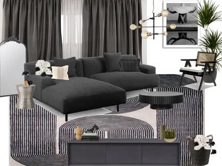 Black living room Interior Design Mood Board by C22 Studio on Style Sourcebook