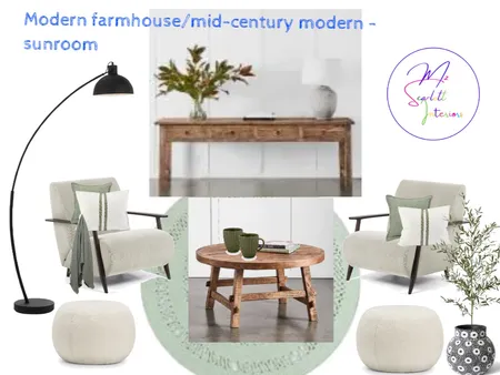 Modern Farmhouse Sun Room Interior Design Mood Board by Mz Scarlett Interiors on Style Sourcebook