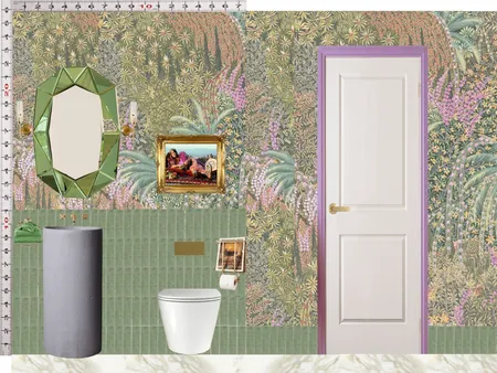 Powder Room Scale Design Green Mixer Taps Interior Design Mood Board by dl2407 on Style Sourcebook