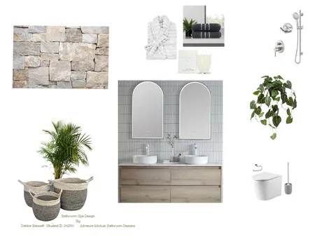 Bathroom Spa on Diagonal Interior Design Mood Board by Refined By Design Pty Ltd on Style Sourcebook