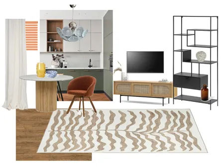 Modern living room and kitchen Interior Design Mood Board by Kate Yakhimovich on Style Sourcebook