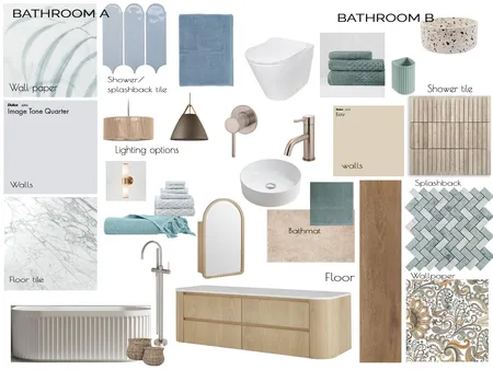 Bathroom options A&B Interior Design Mood Board by chantelle.mardi@gmail.com on Style Sourcebook