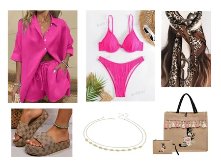 Miami Bachelorette - Pink Beach Option 3 Interior Design Mood Board by doogiehowserr on Style Sourcebook